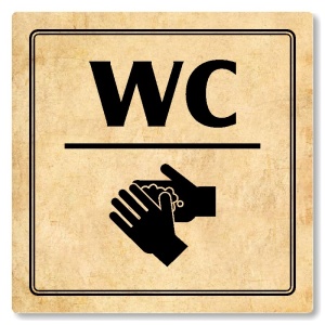 WC, 80x80mm, pergamen, Utah